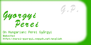 gyorgyi perei business card